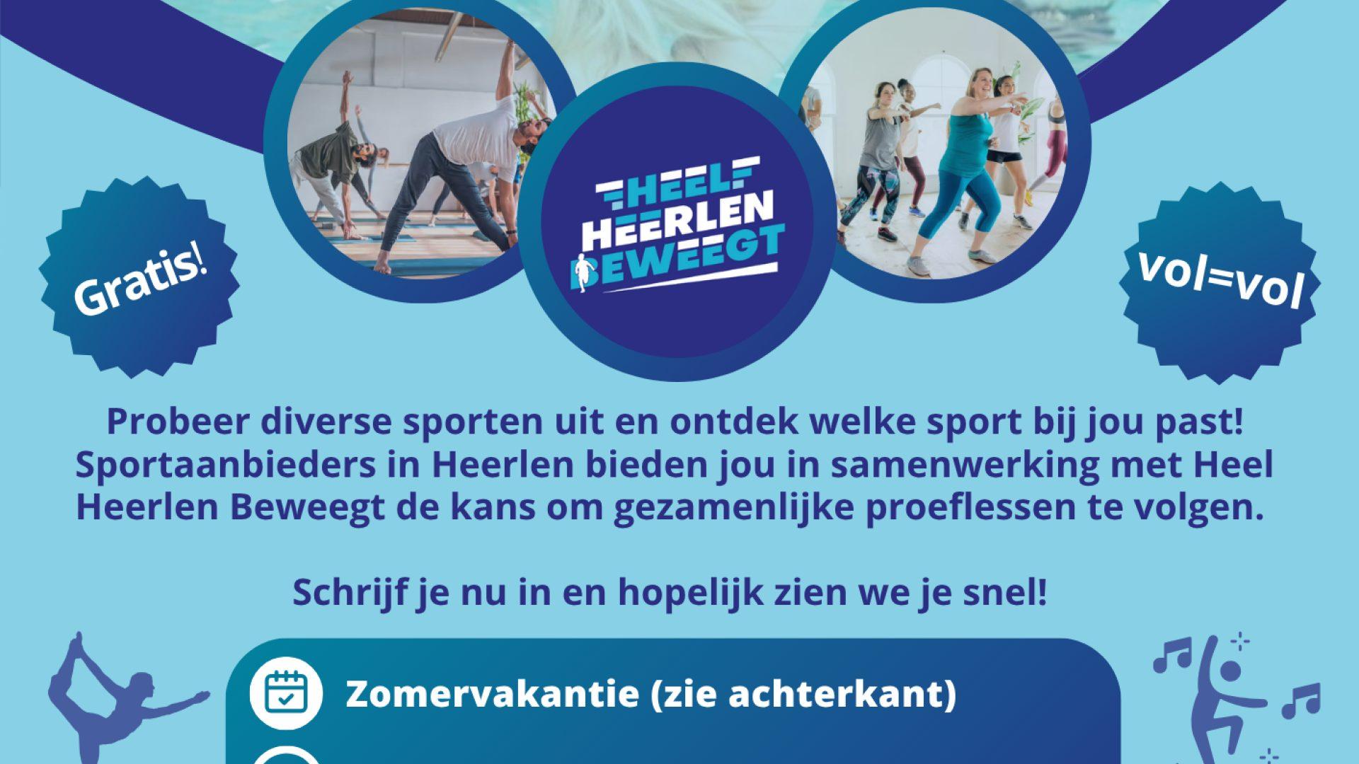 Zomerprogramma beweegactiviteiten Heel Heerlen Beweegt